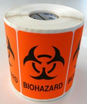 Biohazard Labels 500ct