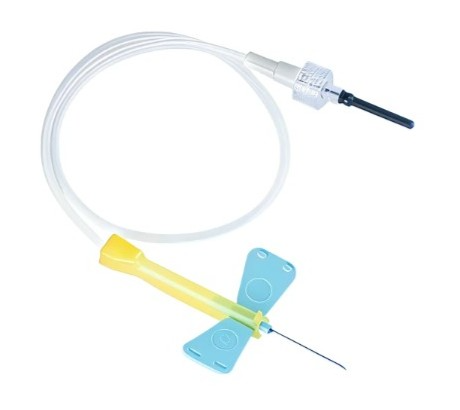 Kawasumi Winged Blood Collection Set with Luer Adapter 25G (Orange)